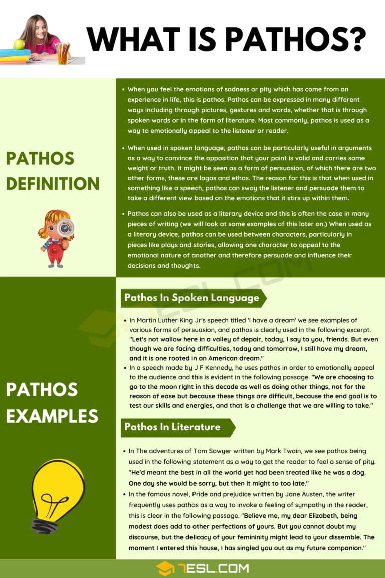 Pathos Definition, Examples of Pathos in Spoken Language and