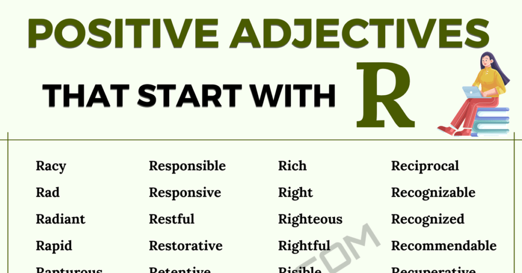 65 Positive Adjectives that Start with R in English • 7ESL