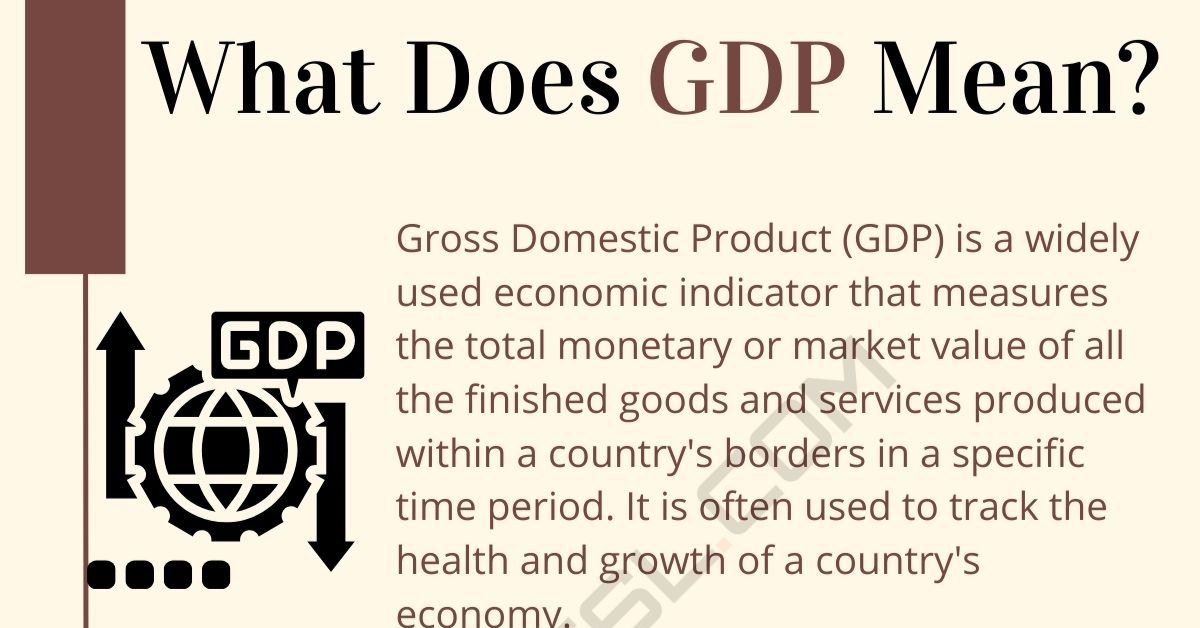 GDP Meaning A Concise Guide for Economic Enthusiasts • 7ESL