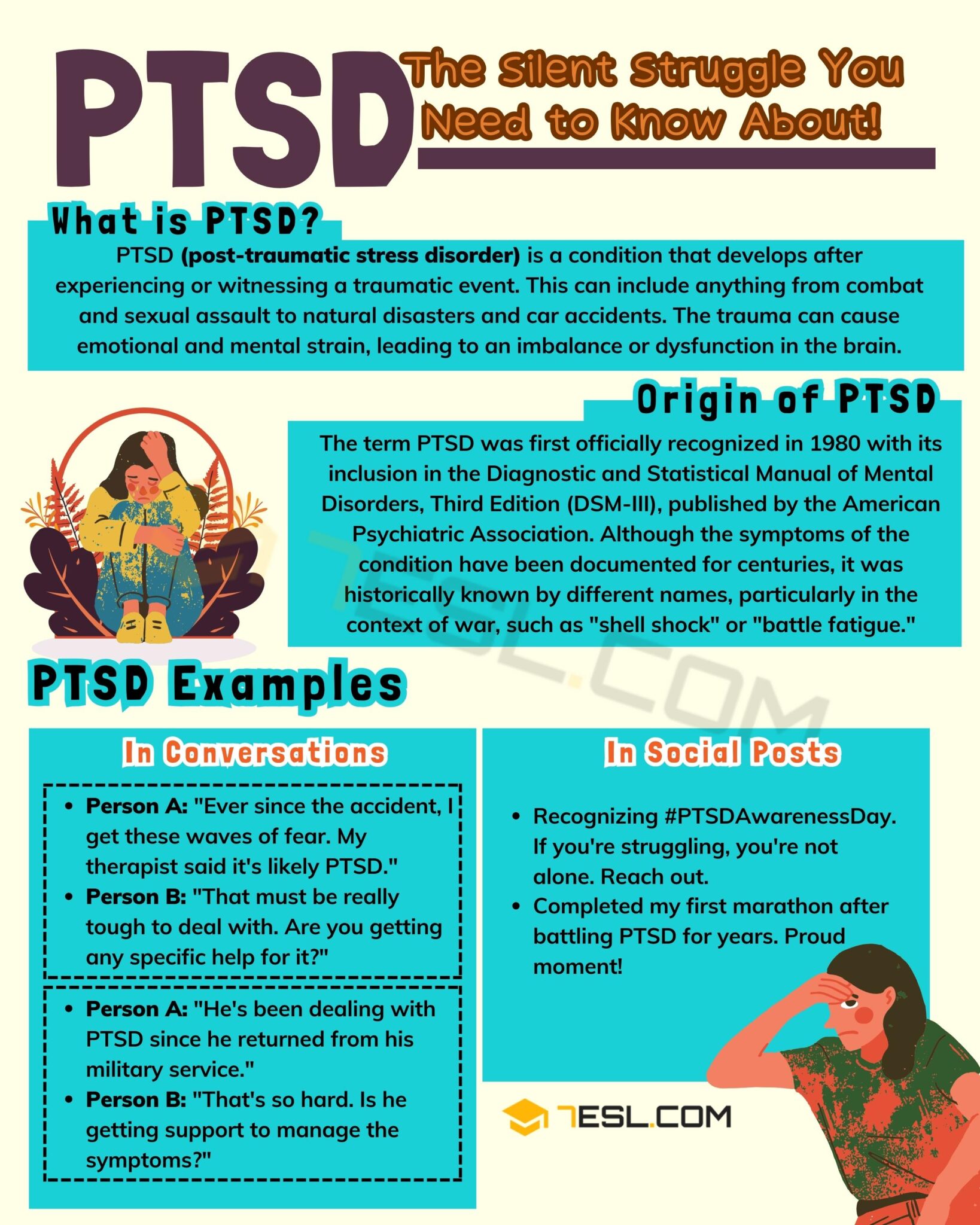 PTSD Meaning What Does PTSD Mean and Stand for? • 7ESL