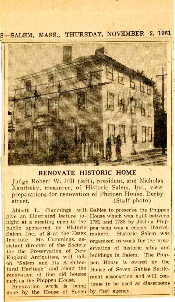 Phippen House Renovation The House of the Seven Gables
