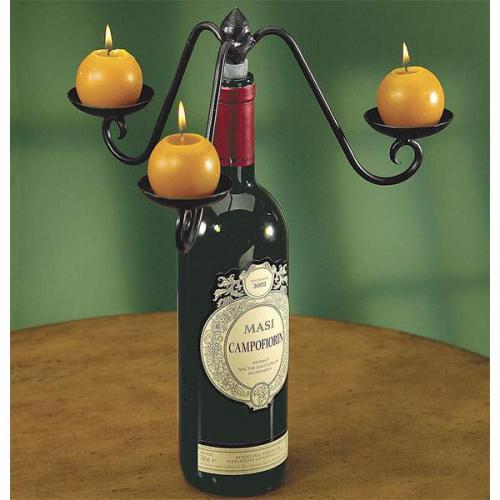 Wine Bottle Topper Candelabra