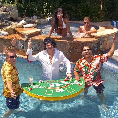 Floating Blackjack Table Pool Game