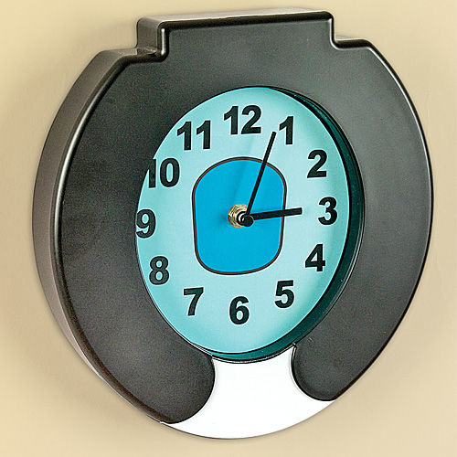 Flushing sound toilet clock