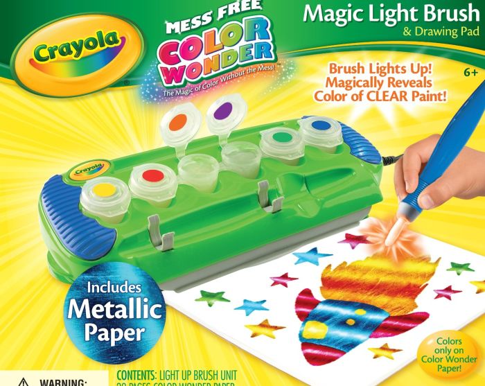 Crayola Color Wonder Magic Light Brush with Metallic Paper