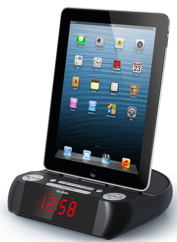 Alarm Clock Speaker Docking Station