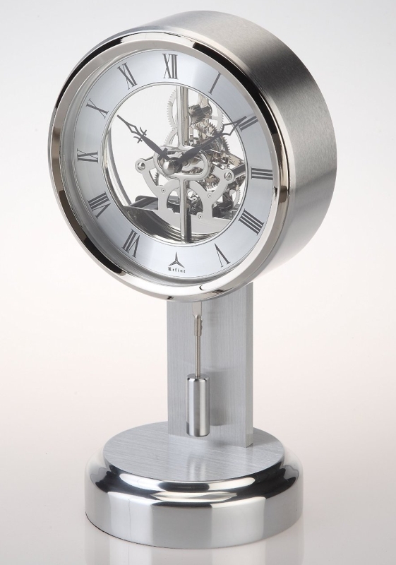 Skeleton Clock with Pendulum