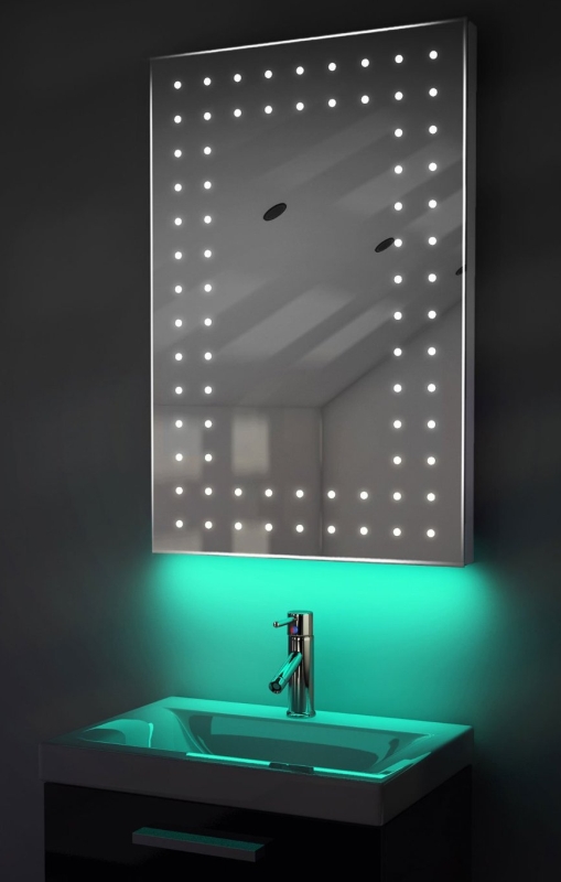 UltraSlim LED Bathroom Mirror With Demister Pad & Sensor