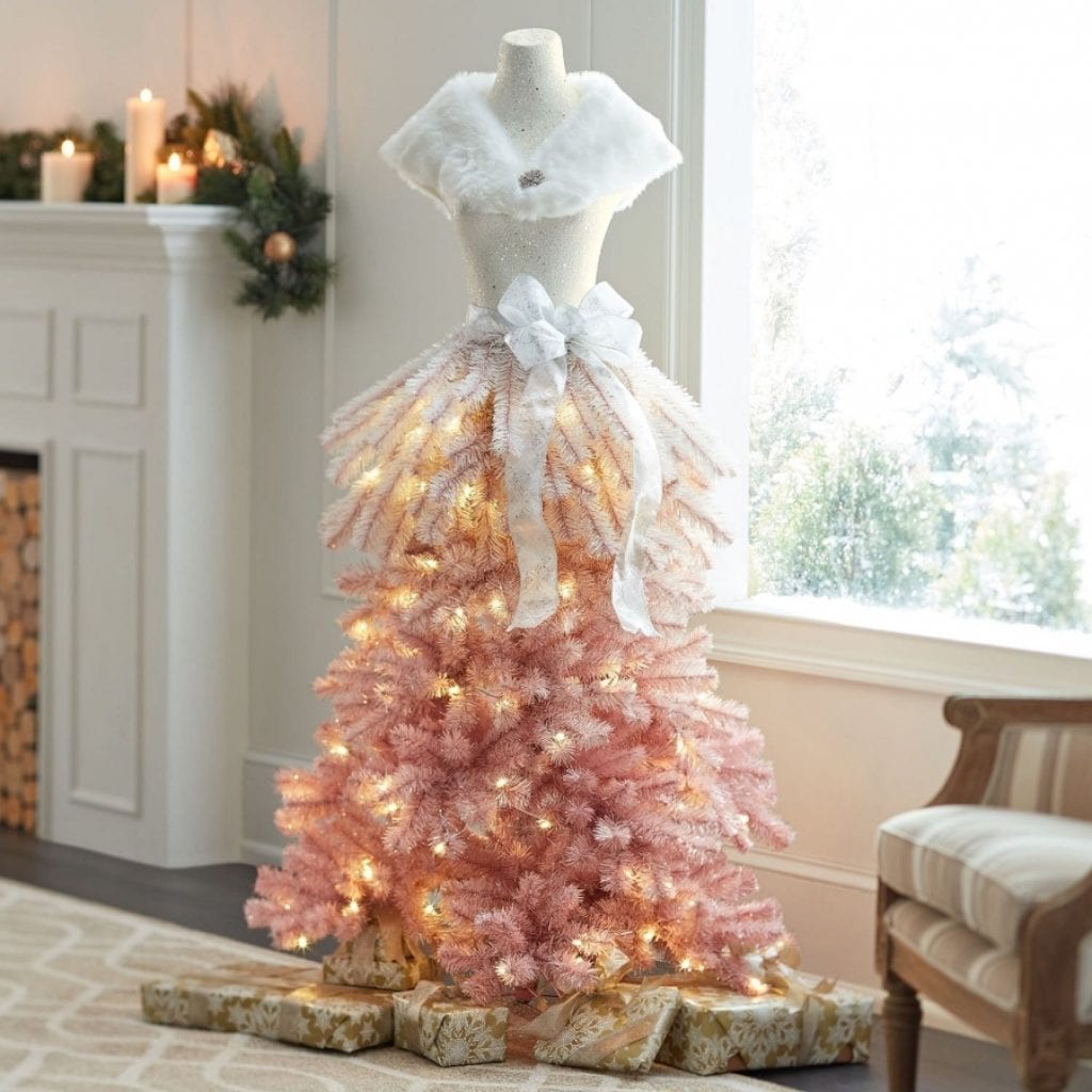 Pink dress christmas