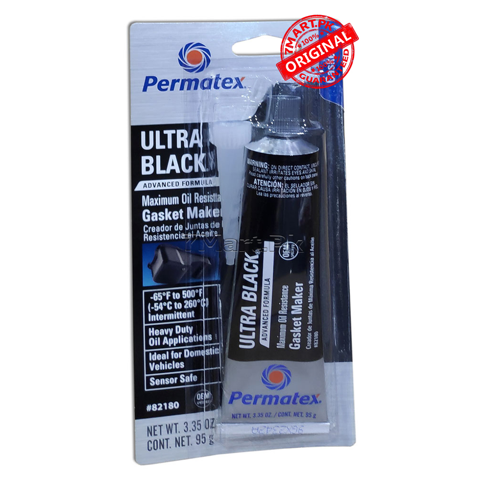 Permatex Black Silicone Adhesive Sealant,Content 85g,Made in USA 7mart