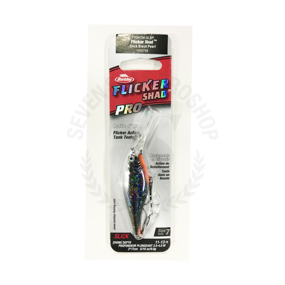 Berkley Flicker Shad Pro Slick 7 SLBP*เหยื่อแชด 7 SEAS