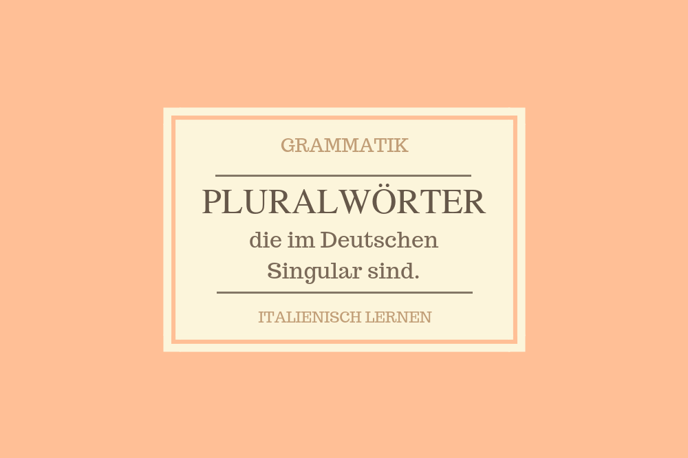 Plural oder Singular? 7sensi