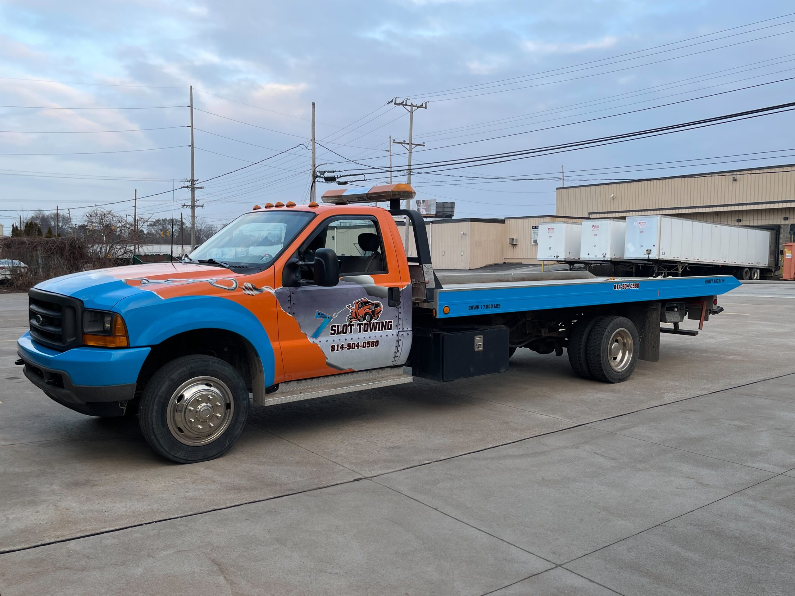 Flatbed Towing 7 Slot Towing