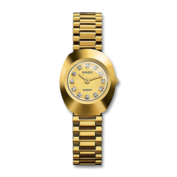 Rado Diastar ladies Wrist Watch In Golden Dial Golden bracelet & golden