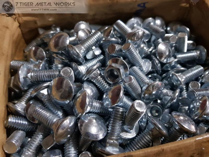 25,000 sets of Electro Galvanized (G.I.) carriage bolt with nut