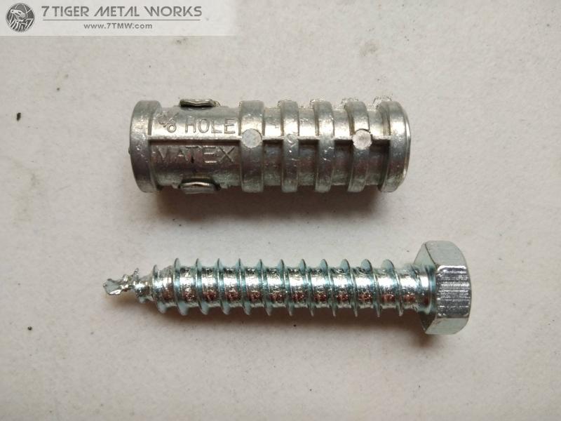Expansion bolt 5/8x5" w/ nut and washer