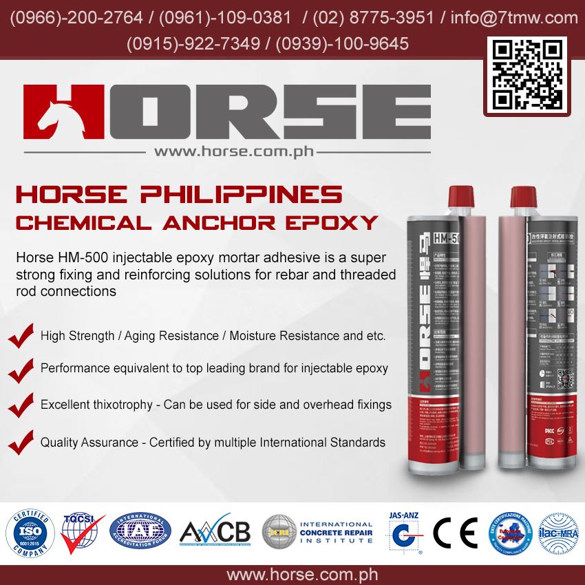 Horse HM500 Chemical Anchor Epoxy same performance as Hilti HITRE 500