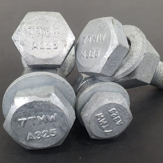 Hot Dip Galvanized Hexagonal Bolt Nut HDG hexbolt 7Tiger Metal Works