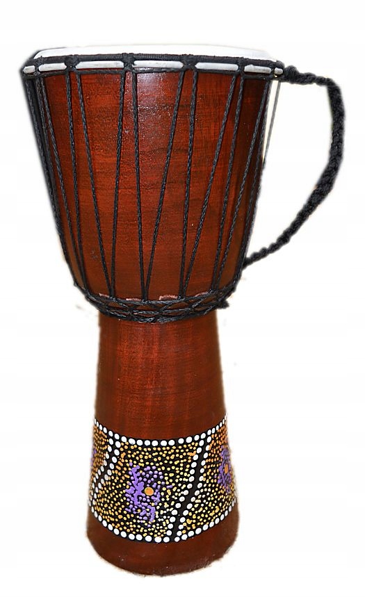 DREWNIANY BĘBEN DJEMBE INSTRUMENT 50 CM 7563332218 oficjalne