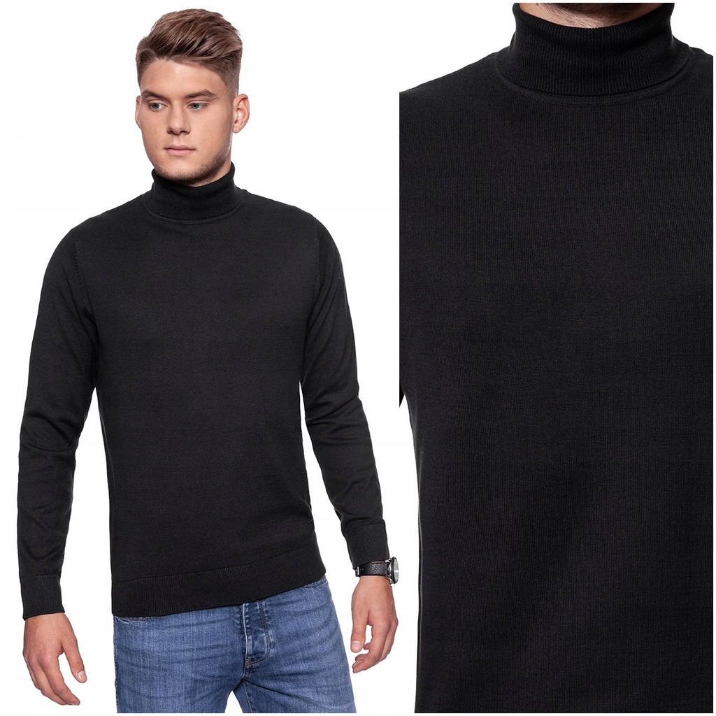 LEE ROLL NECK BLACK SWETER GOLF MĘSKI CZARNY L