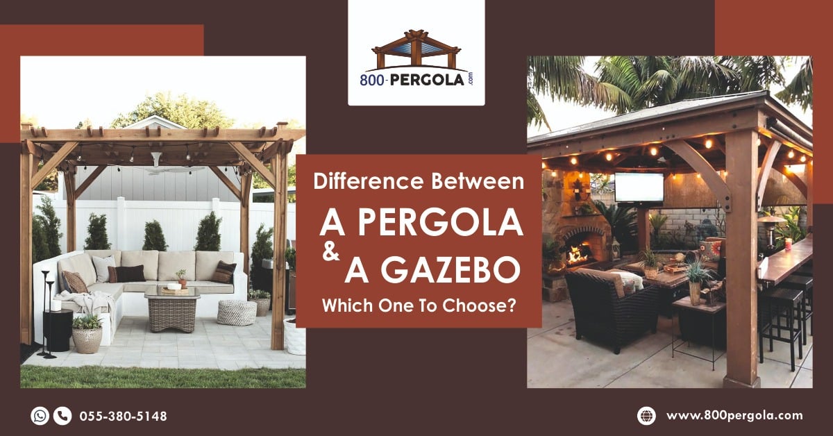 Difference between a Pergola and a Gazebo Which one to choose?
