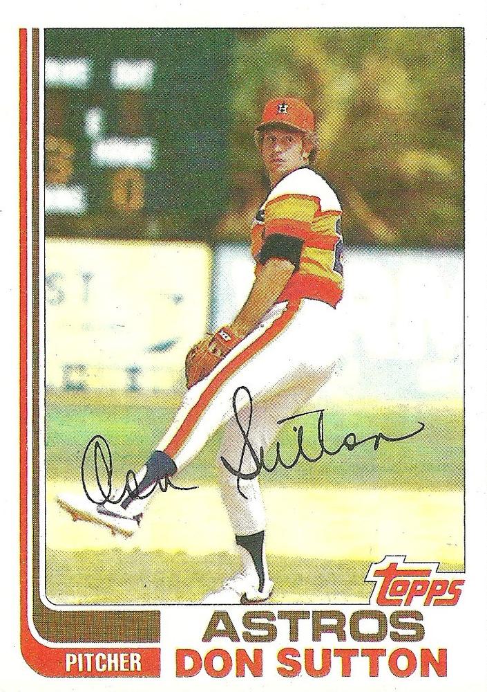 Don Sutton 1982 Topps baseball card 1980s Baseball