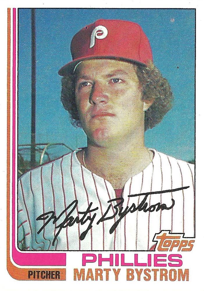 Marty Bystrom 1982 Topps Baseball Card 1980s Baseball