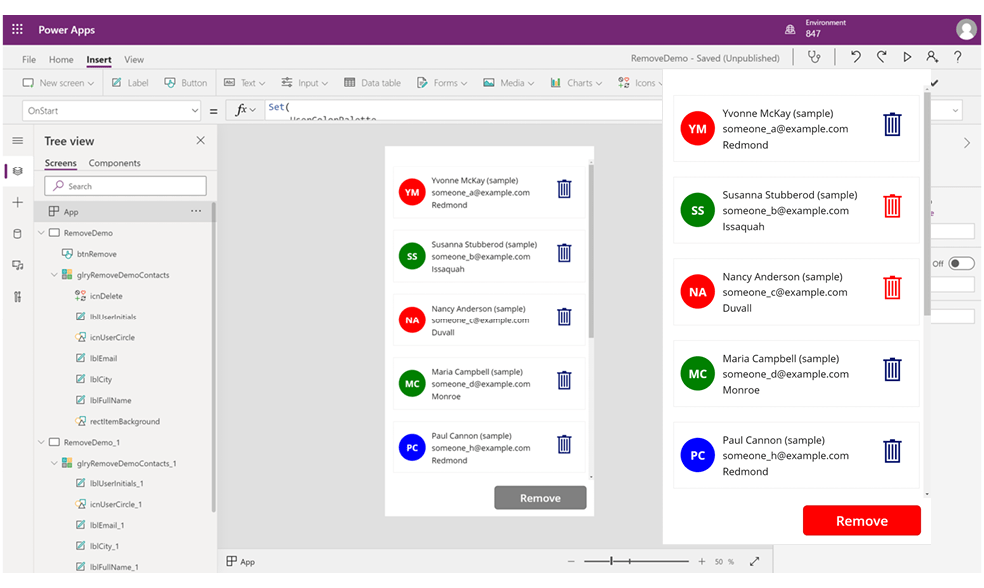 How to Remove multiple items from Gallery list Add Delete Button in Gallery control 847 Tech