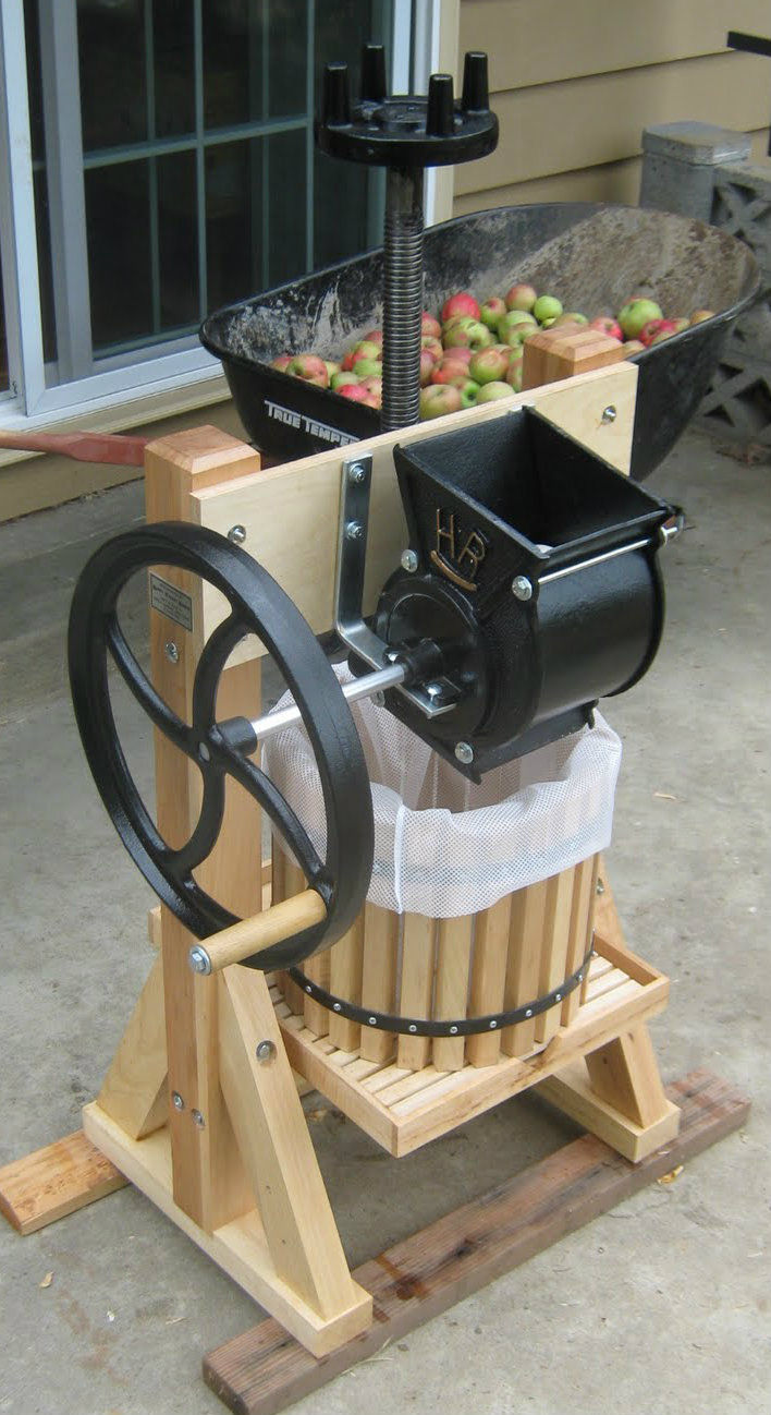 Happy Valley Homesteader Cider Press & Grinder Wine Making Apple Juice