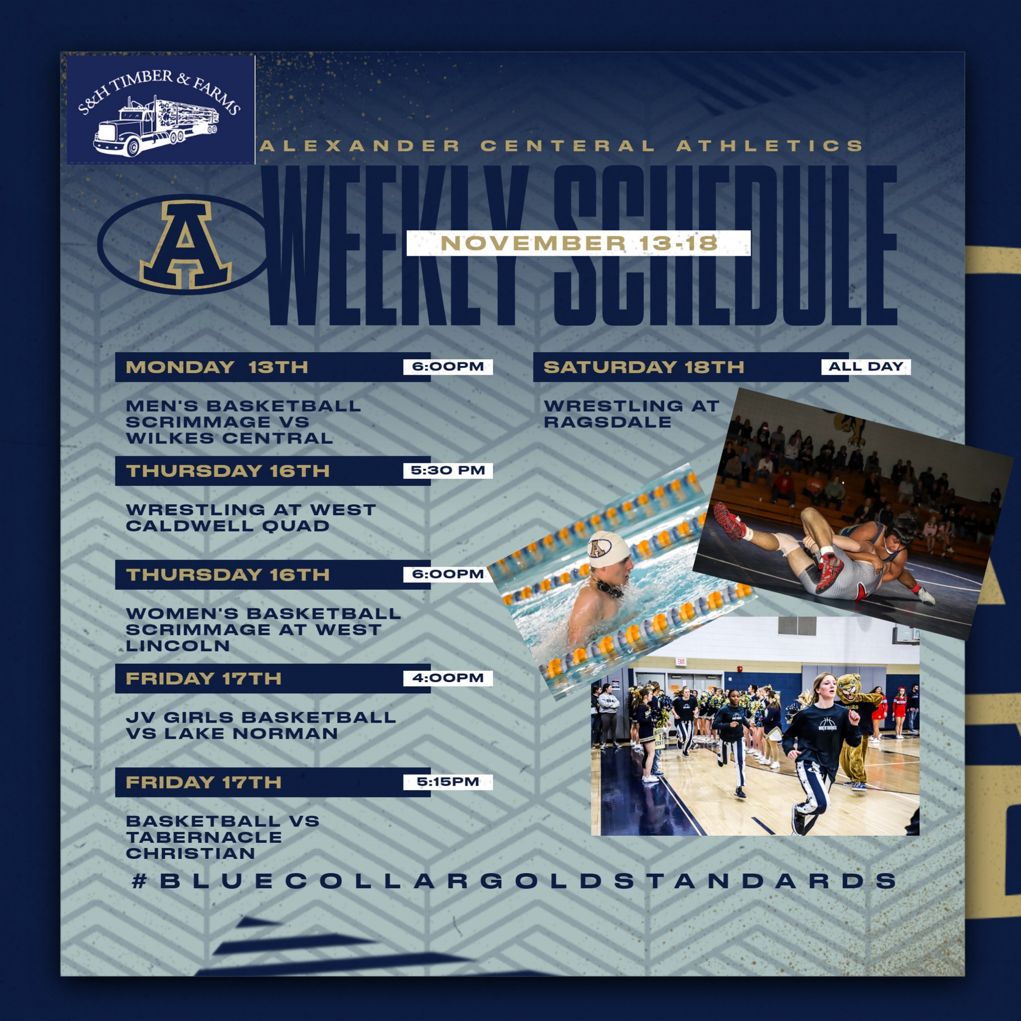 Alexander Central Athletics Schedule For The Week