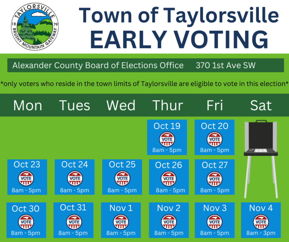 Early Voting For Taylorsville Election Begins Today
