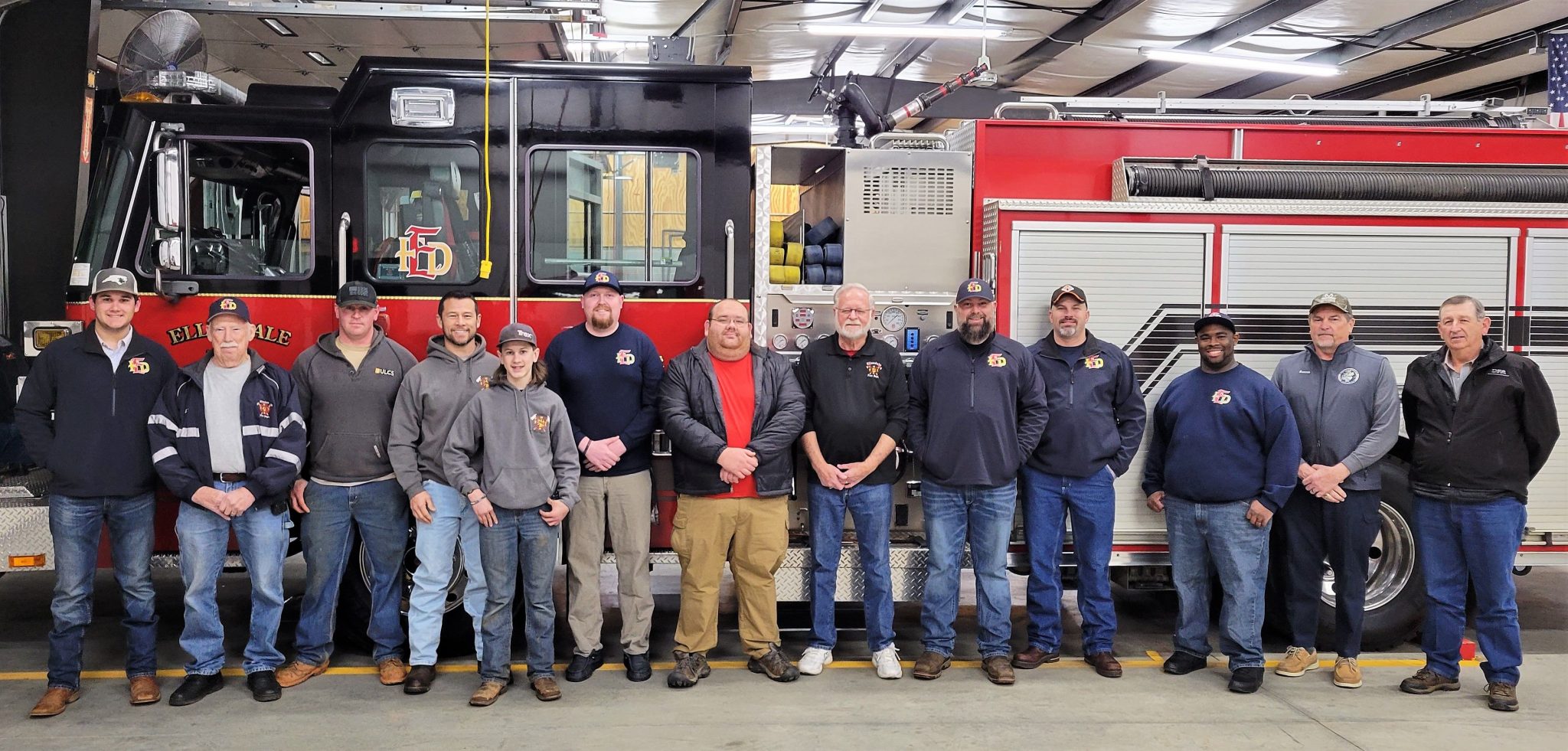 Ellendale Volunteer Fire Department Holds Ceremony For Arrival Of New Truck