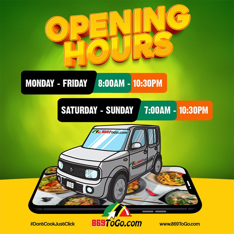 869ToGo normal business hours