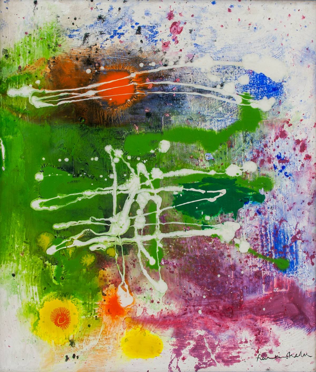 Helen Frankenthaler American Abstract Oil on Canvas for Auction at on