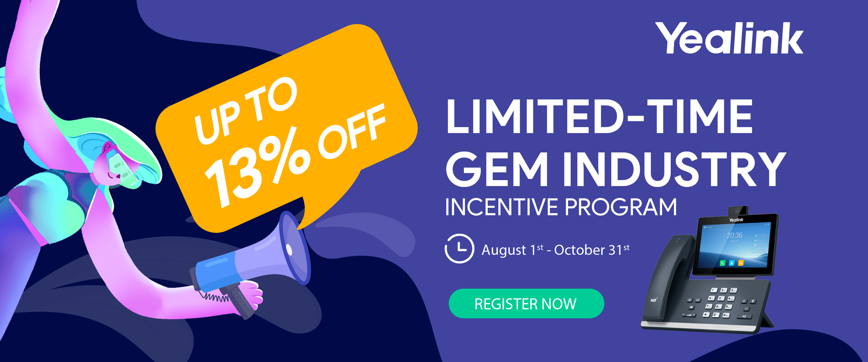 Yealink GEM Industry Incentive Program 888VoIP