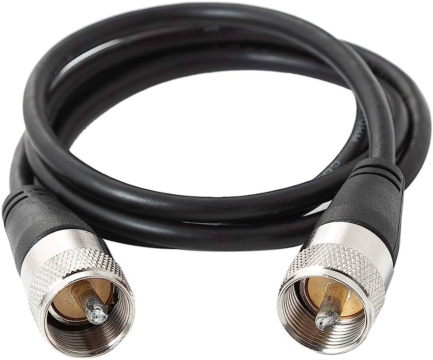 1 ft RG58 Coax Jumper Cable PL 259 to PL 259