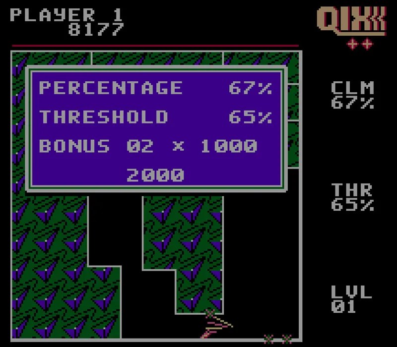 Qix game play online or download