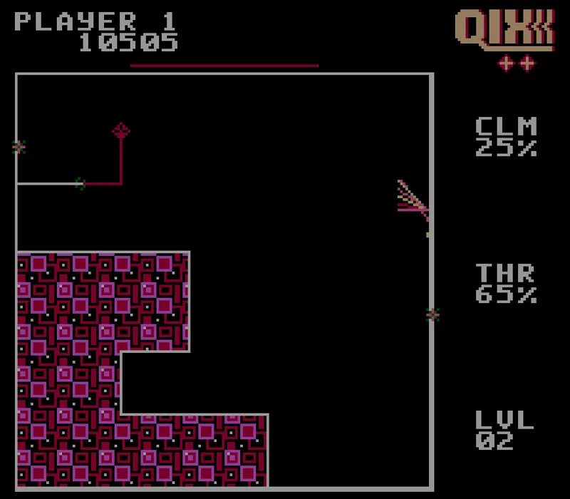 Qix game play online or download