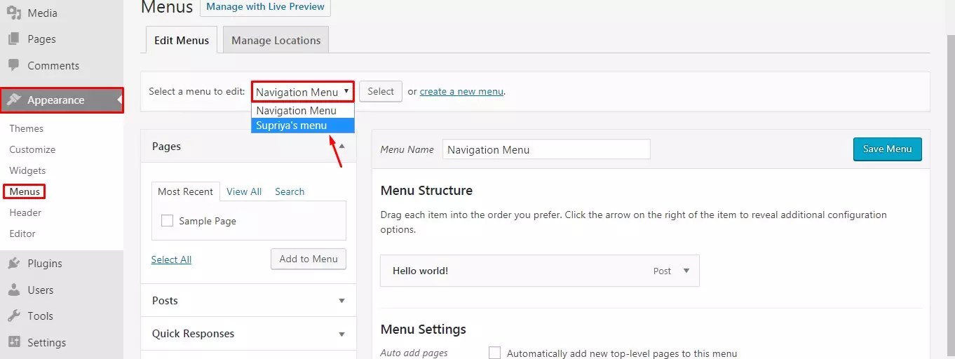 How to Add Specific Posts to the WordPress Navigation Menu 8DegreeThemes