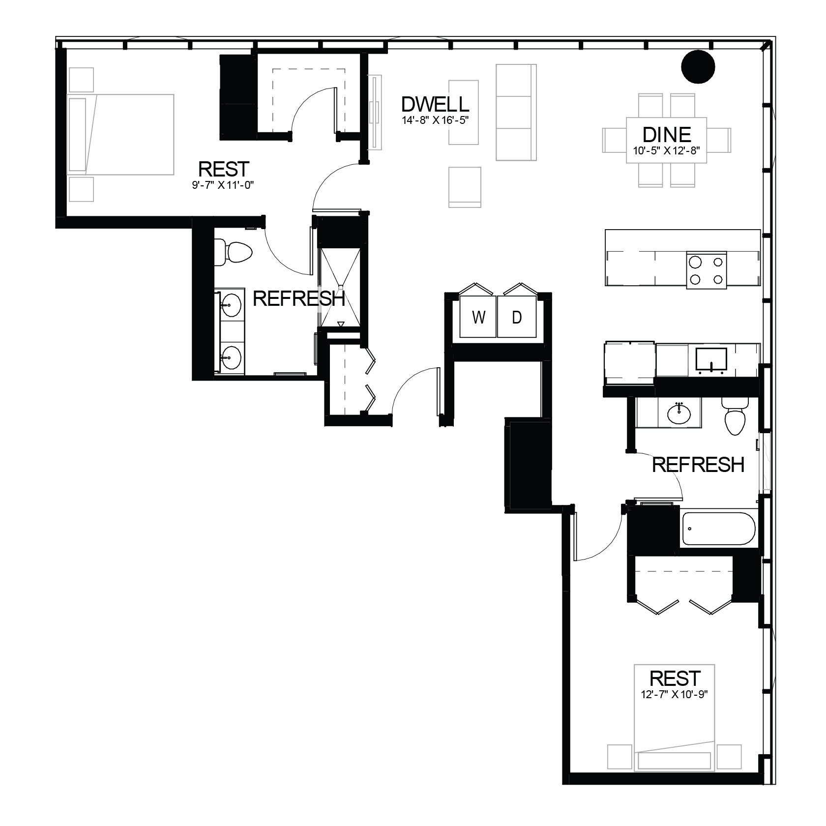 8 East Huron Chicago River North Apartments