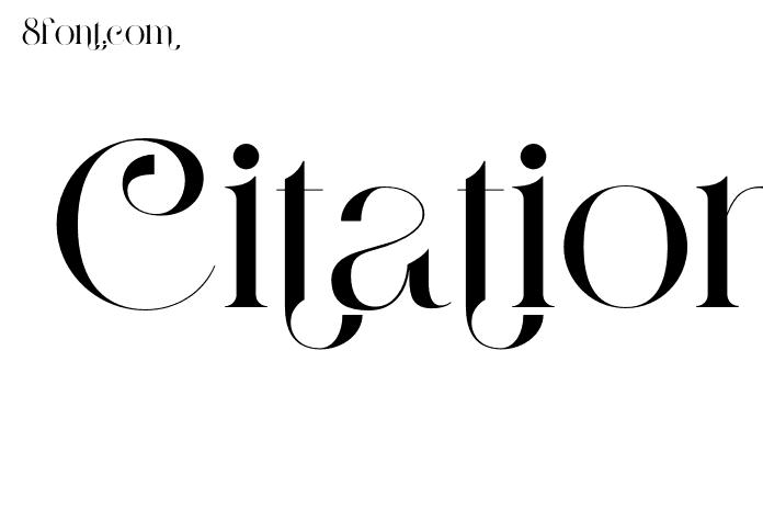 Citation Regular Font - Free Font Download
