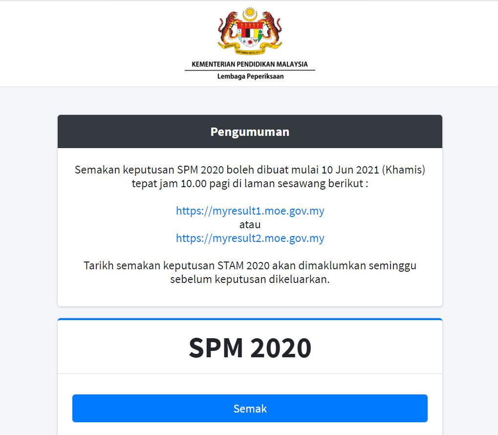 6月10号放榜2020年SPM成绩！教你Check成绩！ 8番