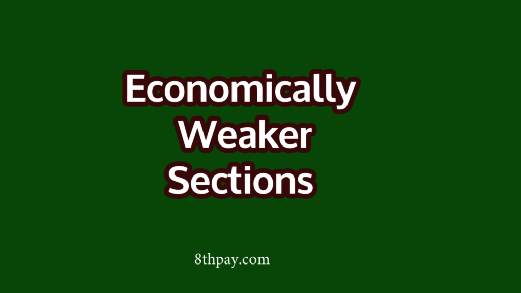 Reservation to Economically Weaker Sections (EWSs) in posts/services