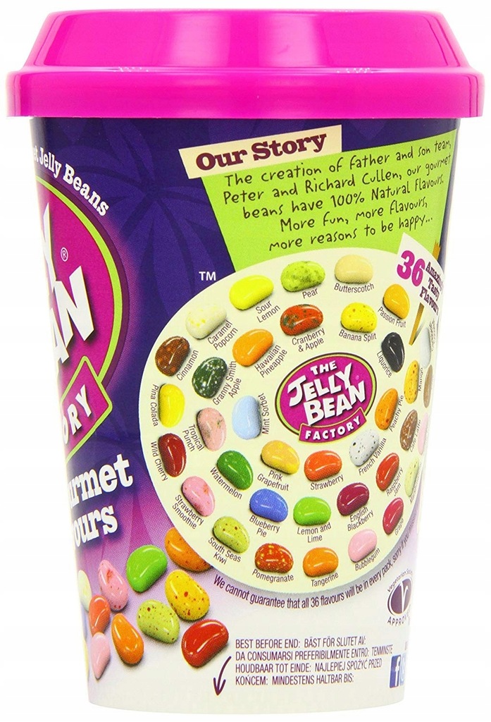 Jelly Bean Factory Żelki Fasolki 200g 36 smaki 7494389561 oficjalne archiwum Allegro