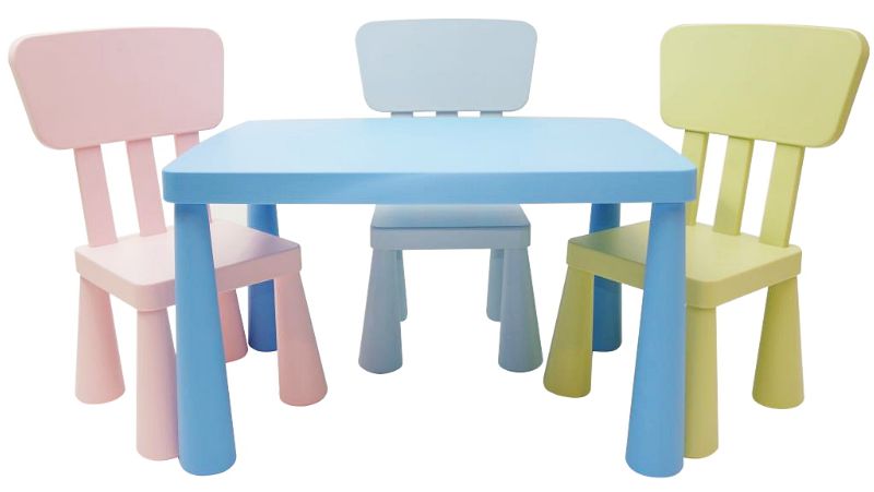IKEA MAMMUT stolik dziecięcy plus 2 krzesełka 7036063685 oficjalne