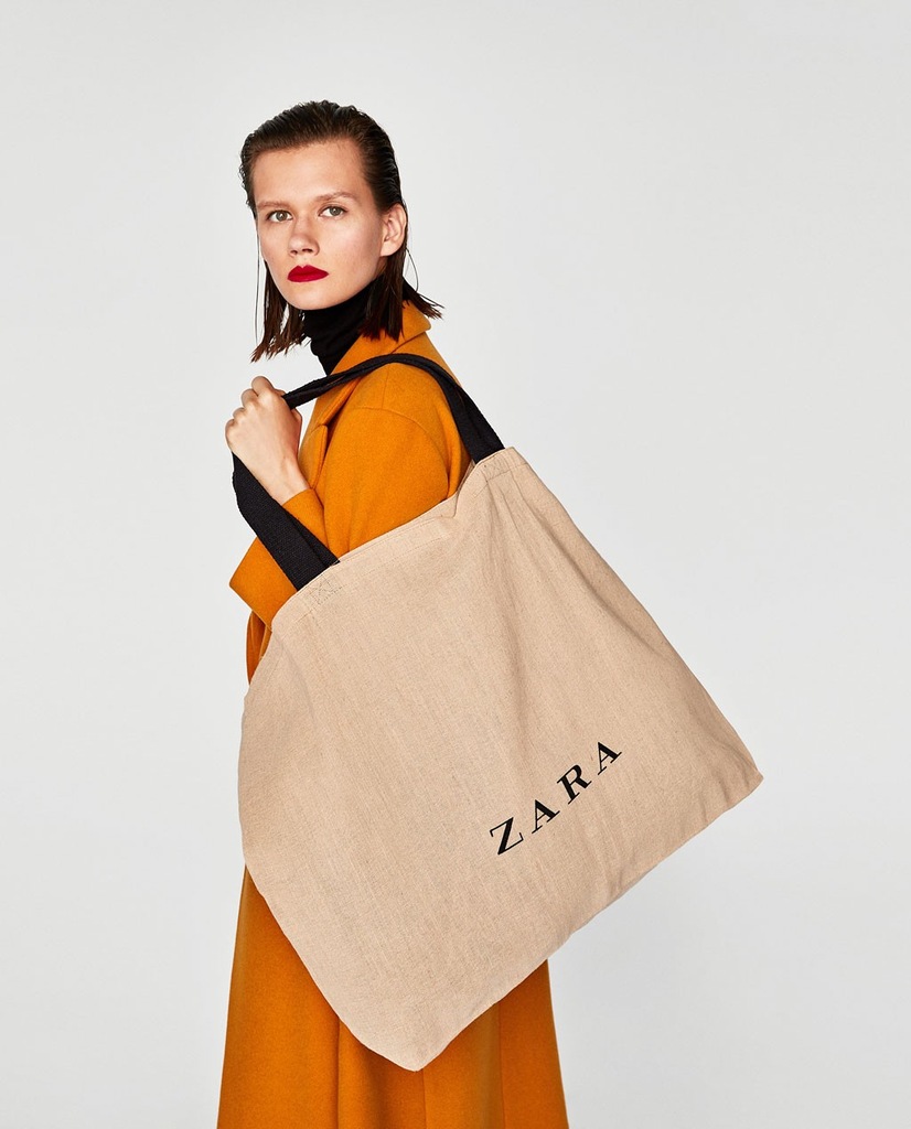 ZARA torebka juta shopper siatka torba plażowa NEW 7423723664
