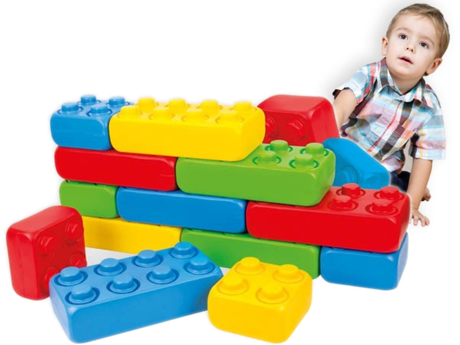 Mochtoys GIGA BRICKS klocki CEGŁY Mega duże 28el