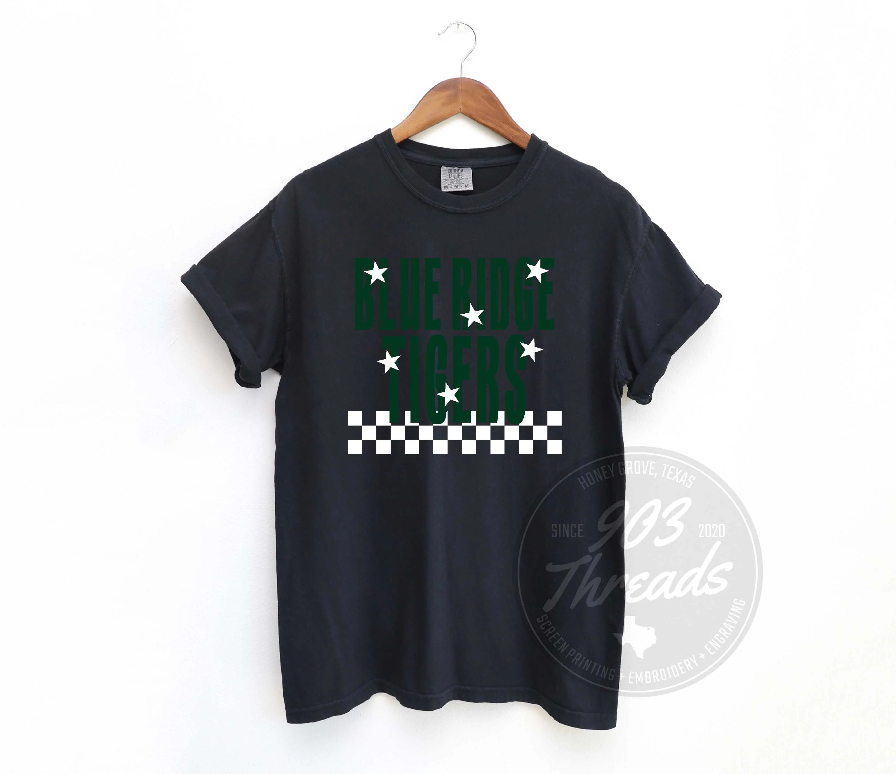 Blue Ridge Tigers Starry Check Sweatshirt/Short Sleeve 903 Threads