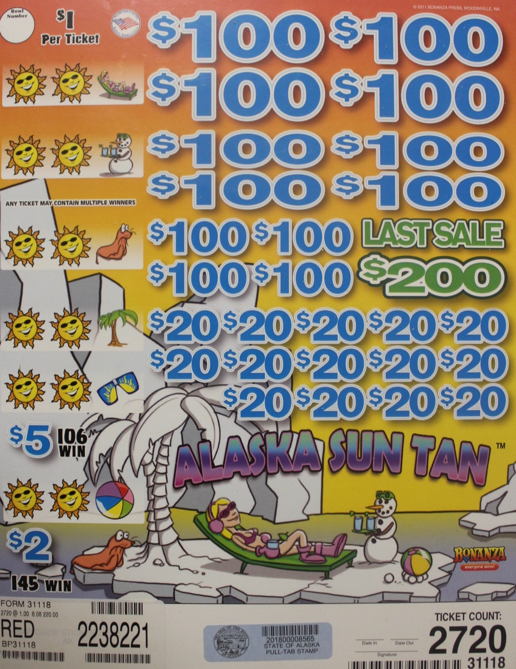 ALASKA SUN TANBP31118 Alaska Wholesale Distributors