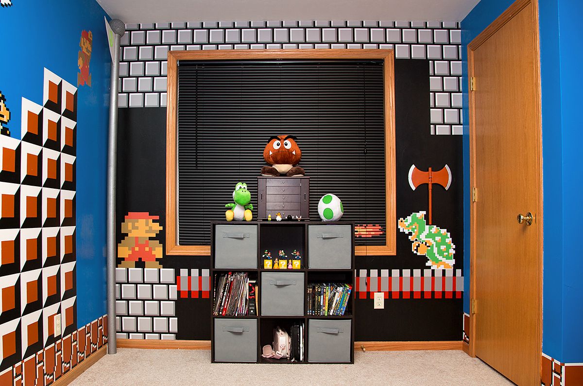 Super Mario Bros themed room